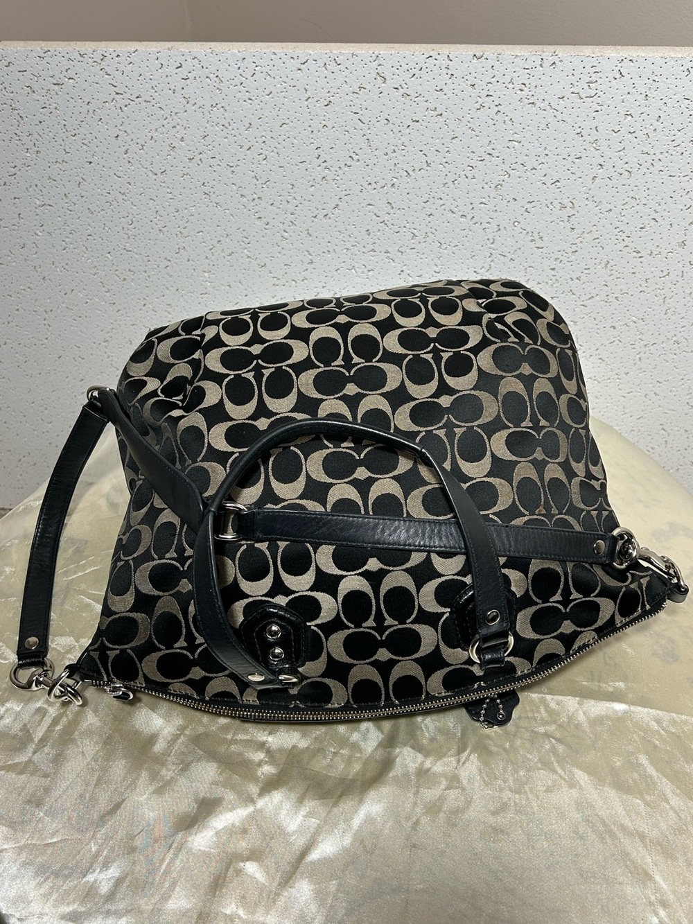 Coach Ashley signature C canvas satchel F25185 - Picture 4 of 11